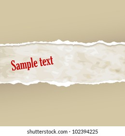 Tear paper on abstract  background