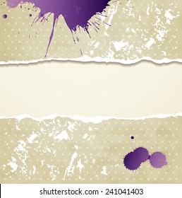 Tear paper on abstract  background