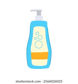 tear shampoo baby cartoon. free organic, natural sensitive, fragrance free tear shampoo baby sign. isolated symbol vector illustration