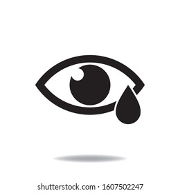 Tear vector flat icon, web design element