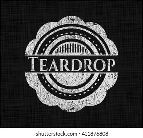 Teardrop chalk emblem