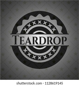Teardrop dark emblem. Retro
