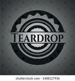 Teardrop dark emblem. Vector Illustration. Detailed.