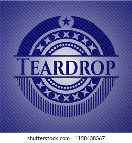 Teardrop denim background