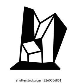 Teardrop earring Vector Icon easily modified

