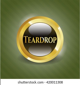 Emblema dorado de lágrimas