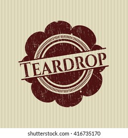 Teardrop grunge seal