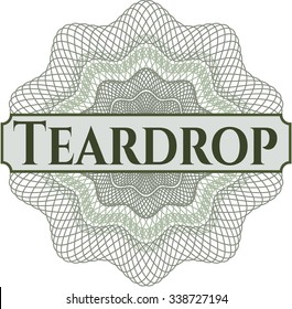 Teardrop linear rosette