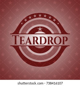 Teardrop red emblem