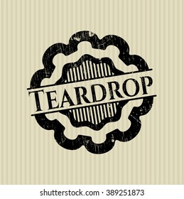 Teardrop rubber grunge texture seal