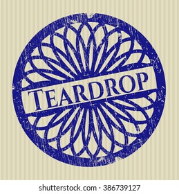 Teardrop with rubber seal texture