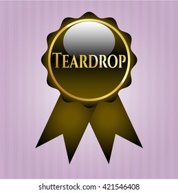 Teardrop shiny badge