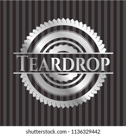 Teardrop silver emblem