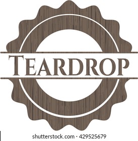 Teardrop wood signboards