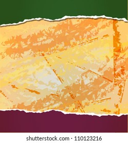 Teared Paper on a Grunge Background