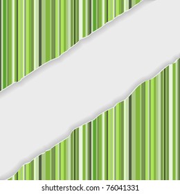 Teared paper with place for your own text. Vector