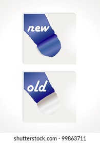 Teared paper with text. vector