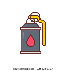 Teargas icon in vector. Logotype