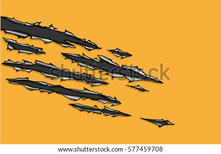 tearing through metal