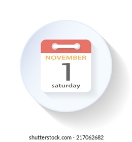 Tear-off calendar flat icon