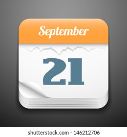 Tear-off calendar icon