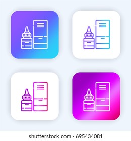 Tears bright purple and blue gradient app icon