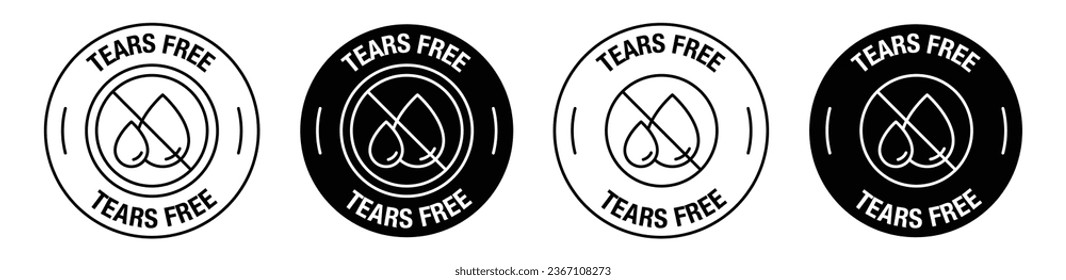 Tears free vector symbol set