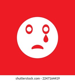 Tears icon, graphic resource template, vector illustration.