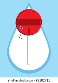 Tears in lollipop