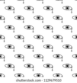 tears from the loss of a loved one icon in Pattern style on white background