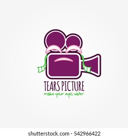 Tears Picture Logo Design Template. Creative logo design for movie and television industry
