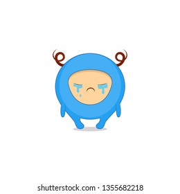 Tears sticker, emoji, character design