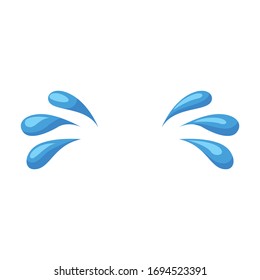 Tears vector icon.Cartoon vector icon isolated on white background tears.