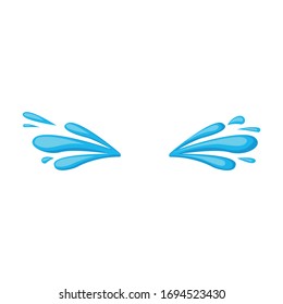 Tears vector icon.Cartoon vector icon isolated on white background tears.