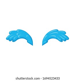 Tears vector icon.Cartoon vector icon isolated on white background tears.