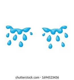Tears vector icon.Cartoon vector icon isolated on white background tears.