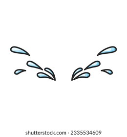 Tears vector icon.Color vector icon isolated on white background tears.