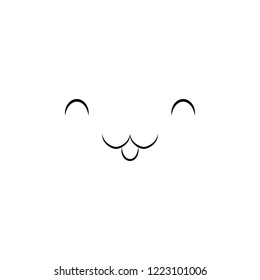 tease face icon. Element of anime face icon for mobile concept and web apps. Anime tease face icon can be used for web and mobile
