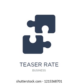 Teaser rate icon. Trendy flat vector Teaser rate icon on white background from business collection, vector illustration can be use for web and mobile, eps10