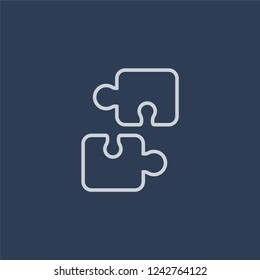 Teaser rate icon. Trendy flat vector line Teaser rate icon on dark blue background from business   collection. 