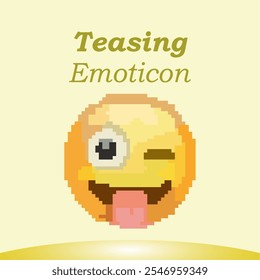 Provocando Emoticon com estilo de jogo retro