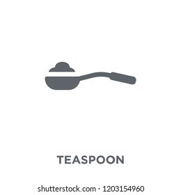 teaspoon icon. teaspoon design concept from Kitchen collection. Simple element vector illustration on white background.