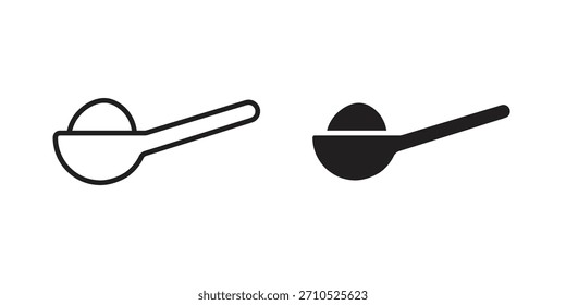 Símbolo de ícone de colher de chá para designs de logotipo, Web e aplicativo.