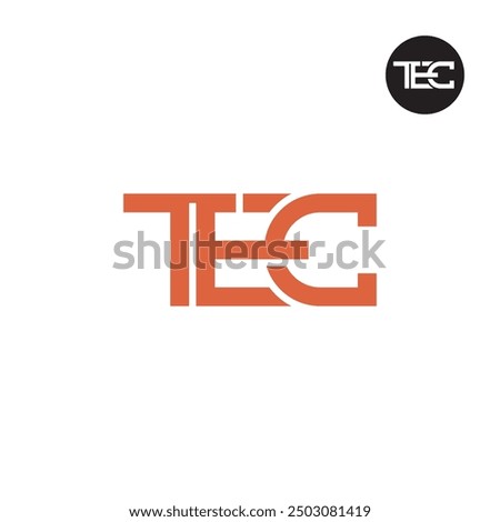 TEC Logo Letter Monogram Design