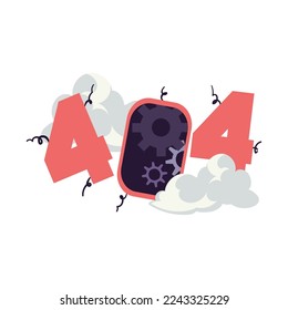 tech 404 error image with loose screws