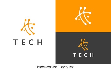 Tech Absstract Logo Design Template