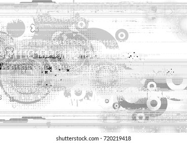 Tech Abstract Background Vector Illustration