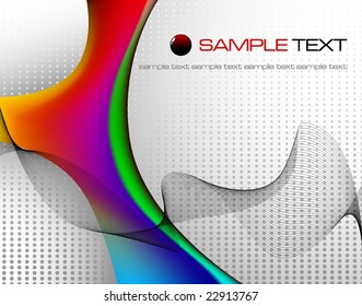 tech abstract composition - vector illustration - jpeg version in my portfolio