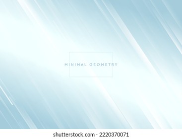 Fondo de color azul a rayas mínimo abstracto tecnológico. Diseño vectorial geométrico