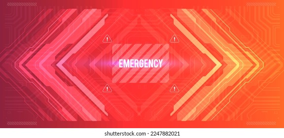 Tech Abstract poster template with HUD elements. cyber culture, Modern flyer for web and print. hacking, Cyberpunk futuristic poster. programming and virtual environments.